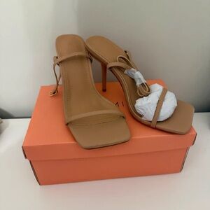 Elegant Tan Strappy Heels